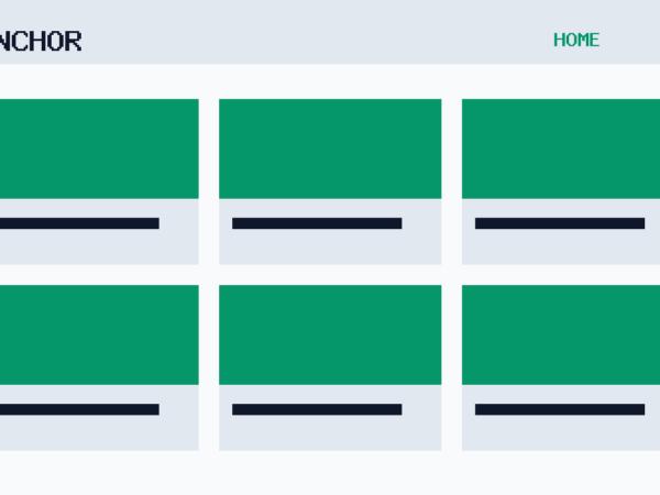 The Anchor theme, home template