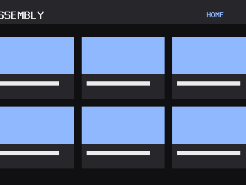 The Assembly theme, home template