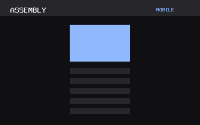 The Assembly theme, mobile template