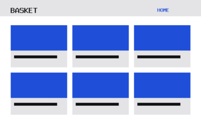 The Basket theme, home template