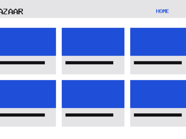 The Bazaar theme, home template