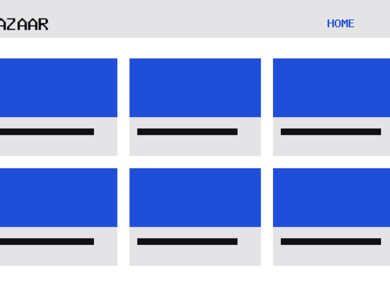 The Bazaar theme, home template