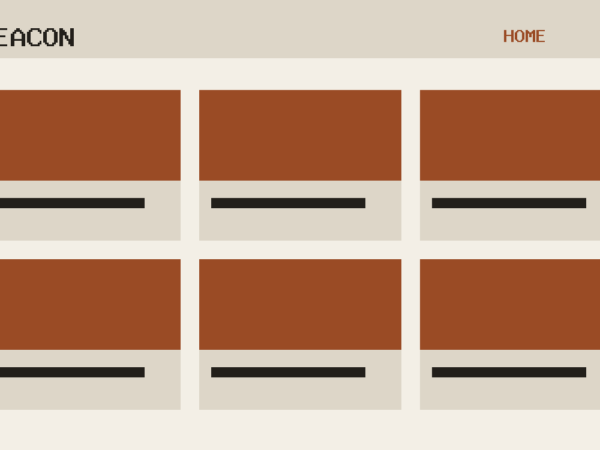 The Beacon theme, home template
