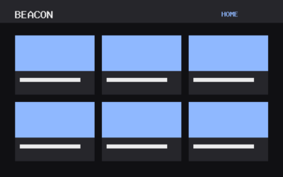 The Beacon theme, home template