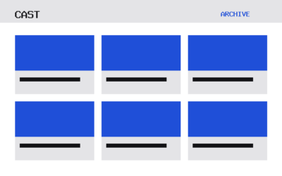 The Cast theme, archive template