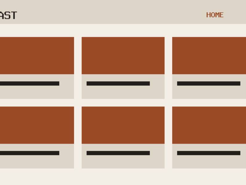 The Cast theme, home template