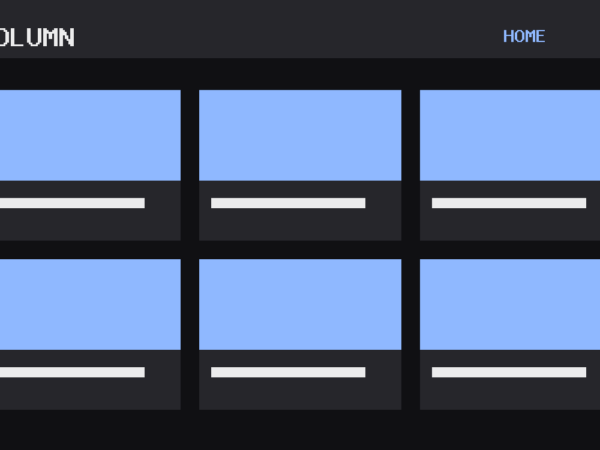 The Column theme, home template