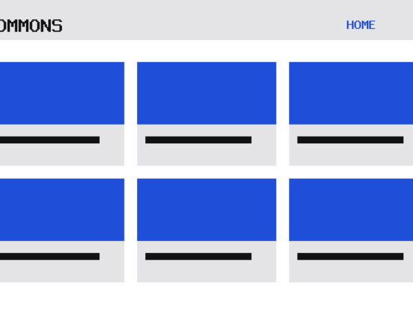 The Commons theme, home template