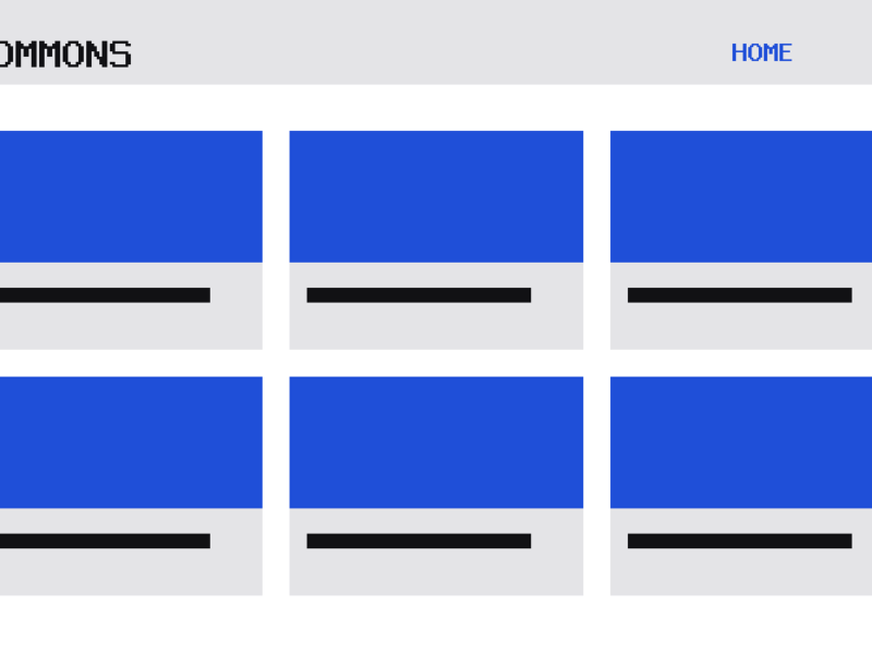 The Commons theme, home template
