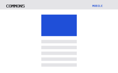 The Commons theme, mobile template