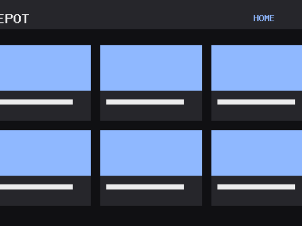 The Depot theme, home template
