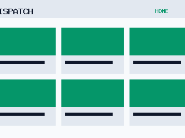 The Dispatch theme, home template