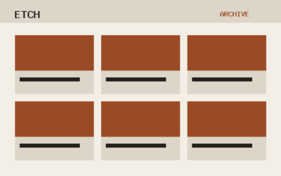 The Etch theme, archive template