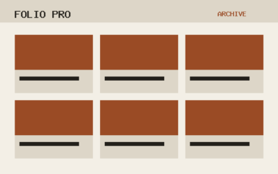 The Folio Pro theme, archive template