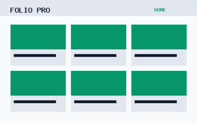 The Folio Pro theme, home template