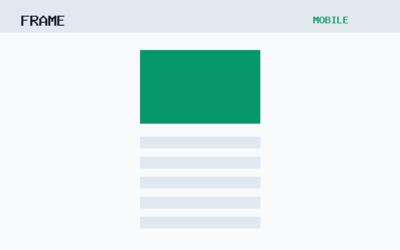 The Frame theme, mobile template