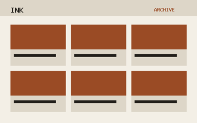 The Ink theme, archive template