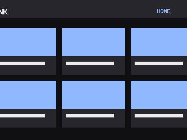 The Ink theme, home template