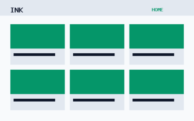 The Ink theme, home template