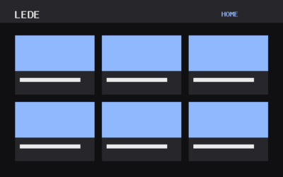 The Lede theme, home template
