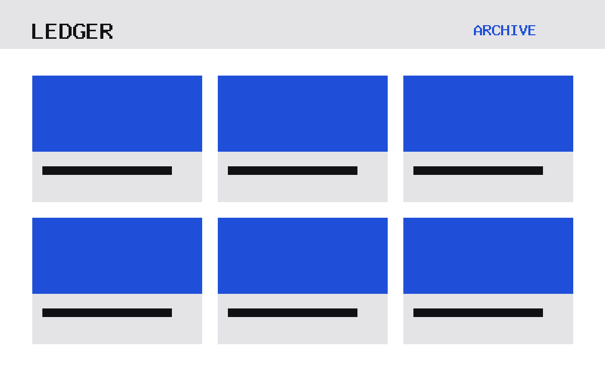 The Ledger theme, archive template