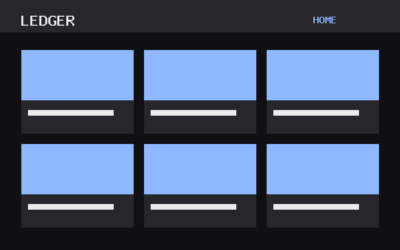 The Ledger theme, home template