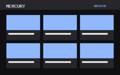 The Mercury theme, archive template