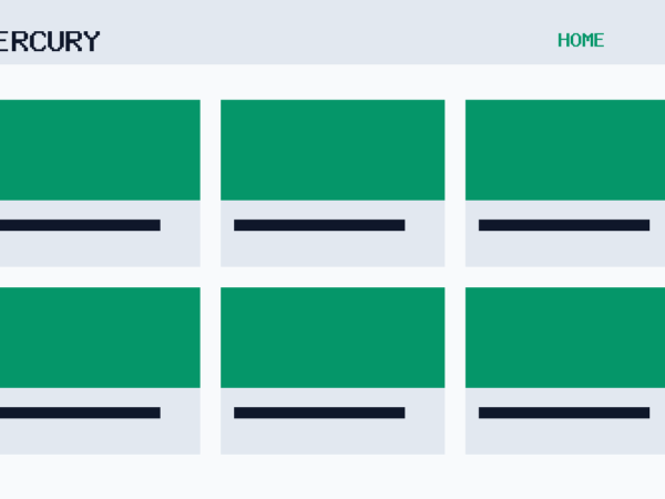 The Mercury theme, home template