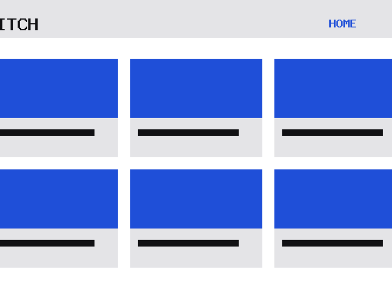 The Pitch theme, home template