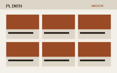 The Plinth theme, archive template