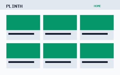 The Plinth theme, home template