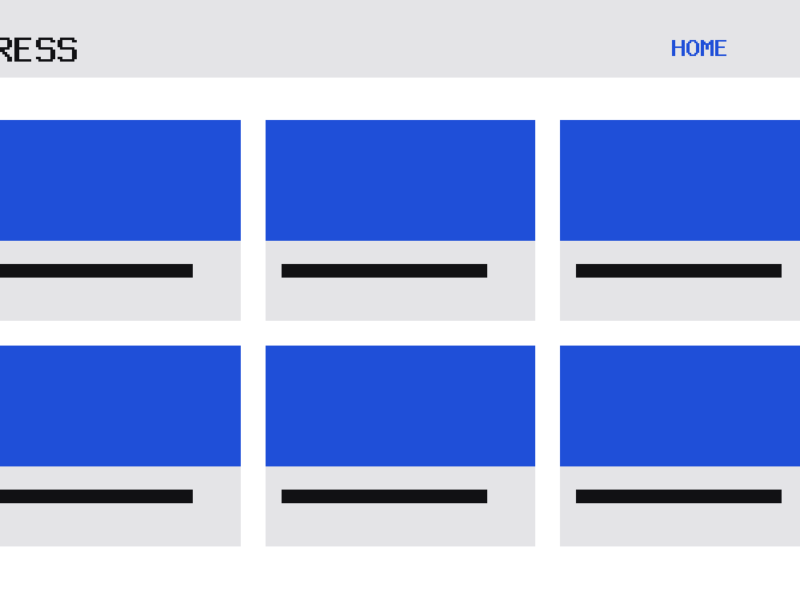 The Press theme, home template