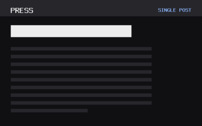 The Press theme, single post template