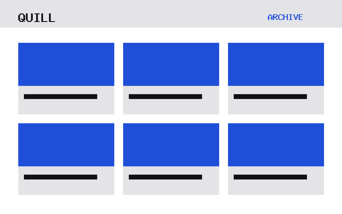 The Quill theme, archive template