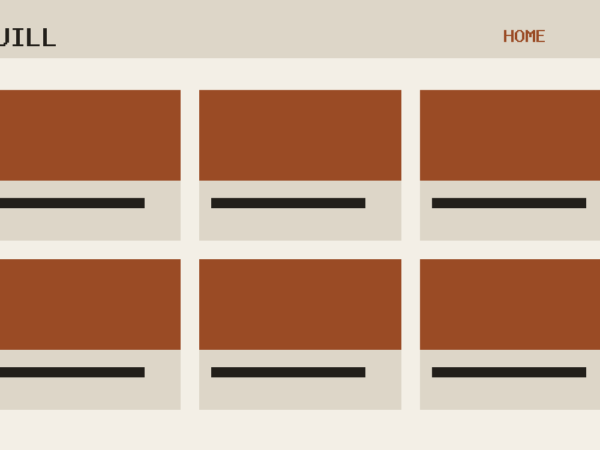 The Quill theme, home template
