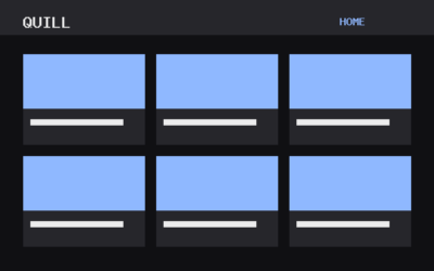 The Quill theme, home template