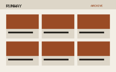 The Runway theme, archive template