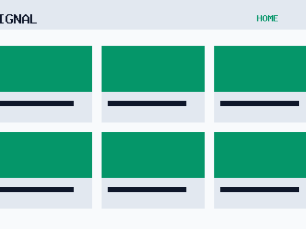 The Signal theme, home template