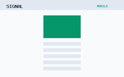 The Signal theme, mobile template