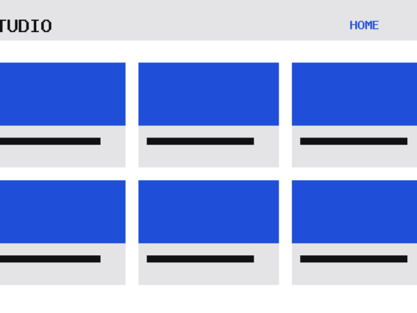 The Studio theme, home template