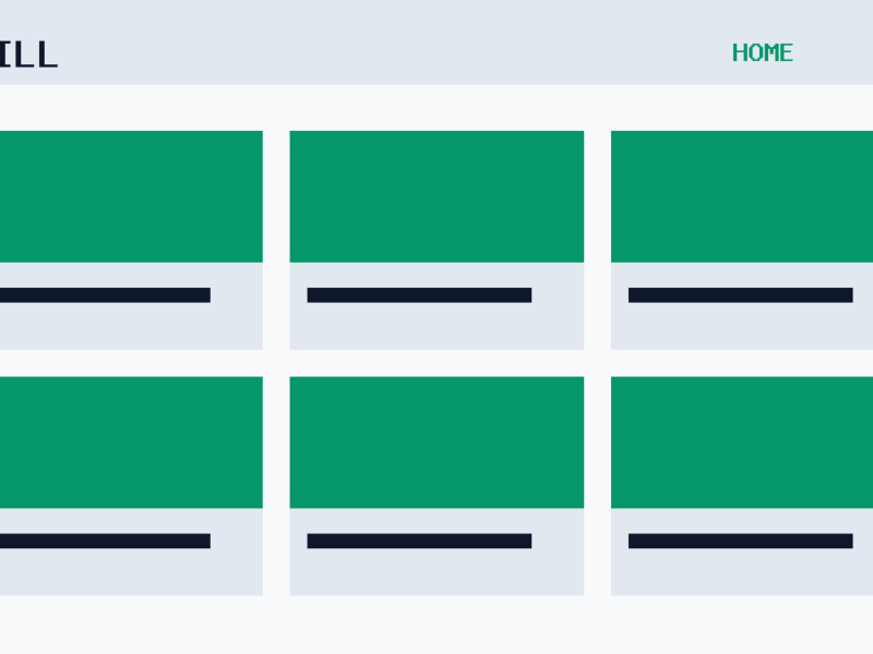 The Till theme, home template
