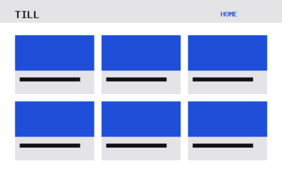 The Till theme, home template